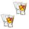 JoyJolt® Carre Square Heavy Base Crystal Martini Glasses, 4ct.